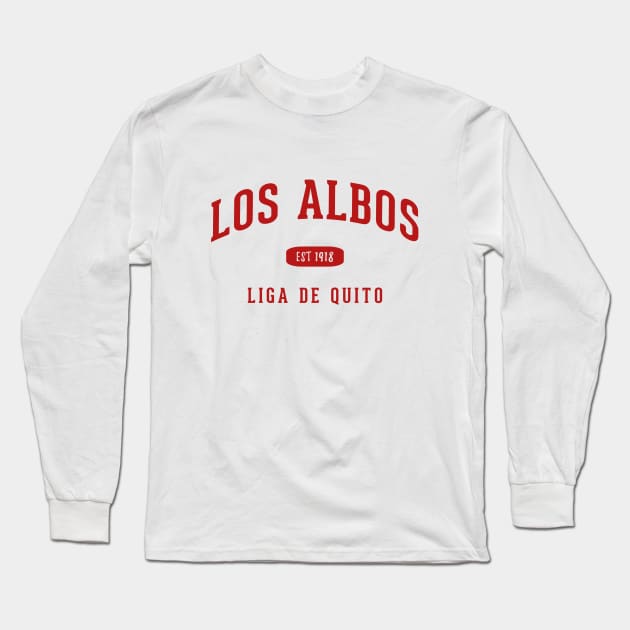 Liga de Quito Long Sleeve T-Shirt by CulturedVisuals